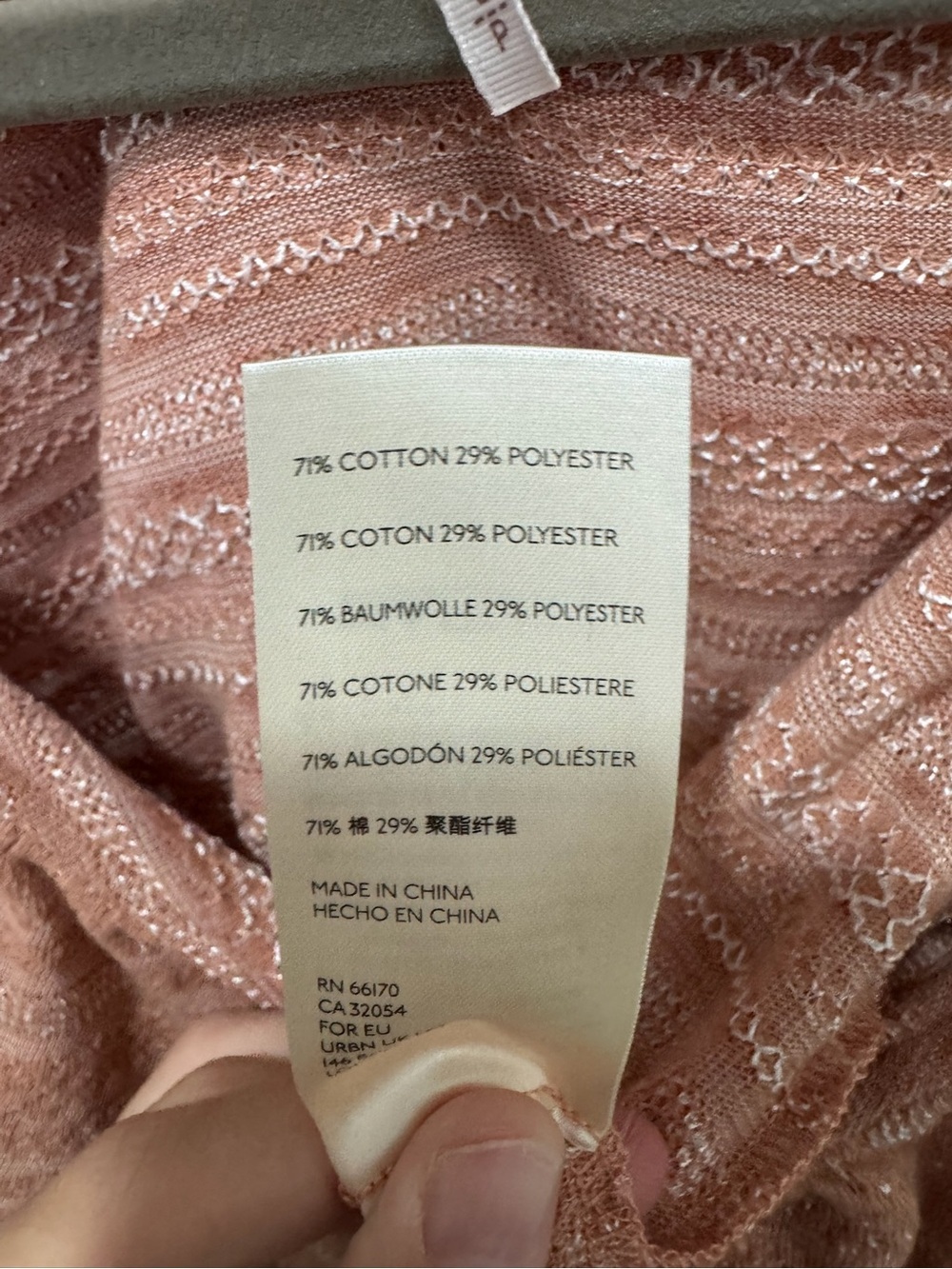 Free People Heirloom Ruffle Top Blush Pink Textured Knit Flutter Sleeve Size S - Picture 11 of 12